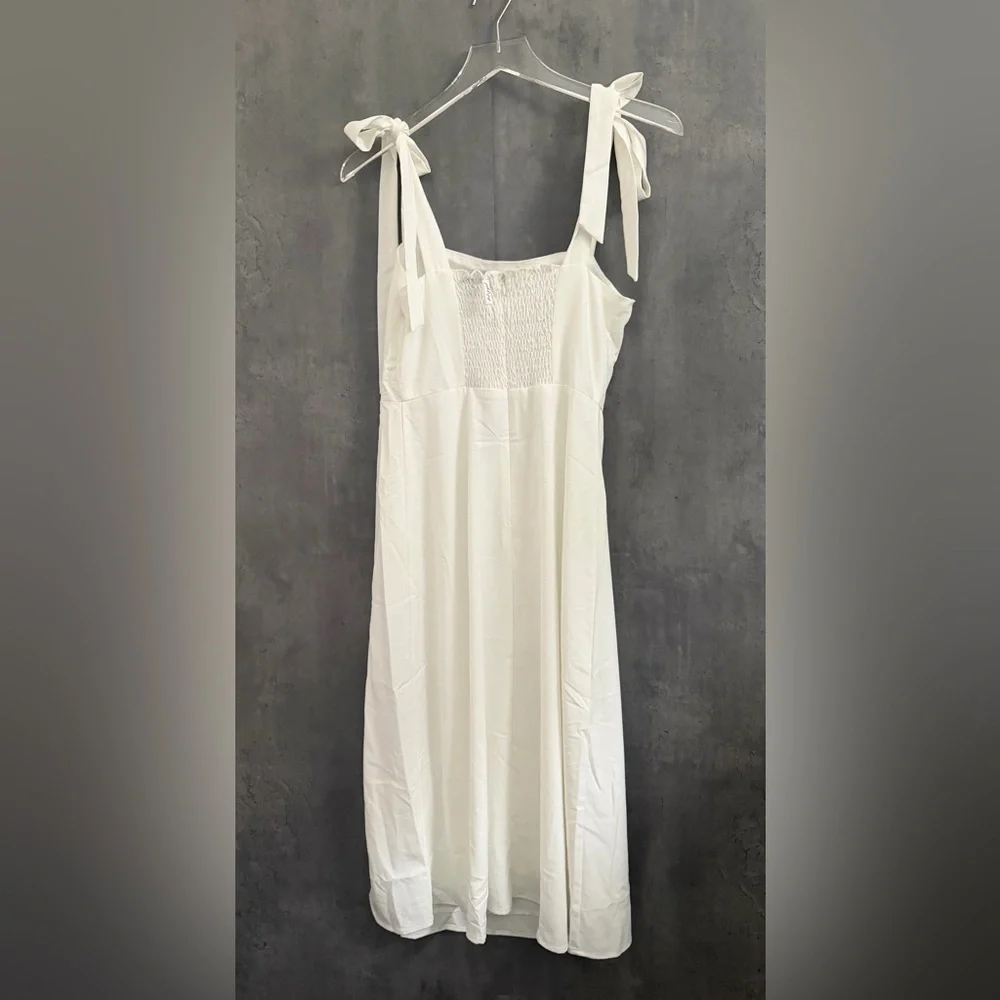 Petal & Pup Laurel Midi White Dress Size 4 B510 - Picture 2 of 7